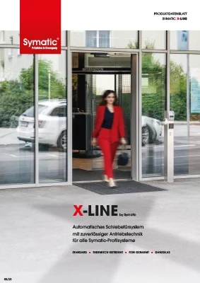Titellbild des Produktdatenblatts für X-Line automatische Schiebetüren ohne Preis