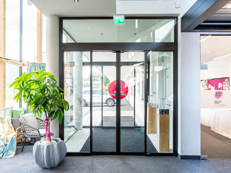 Geschlossene Schiebetüre